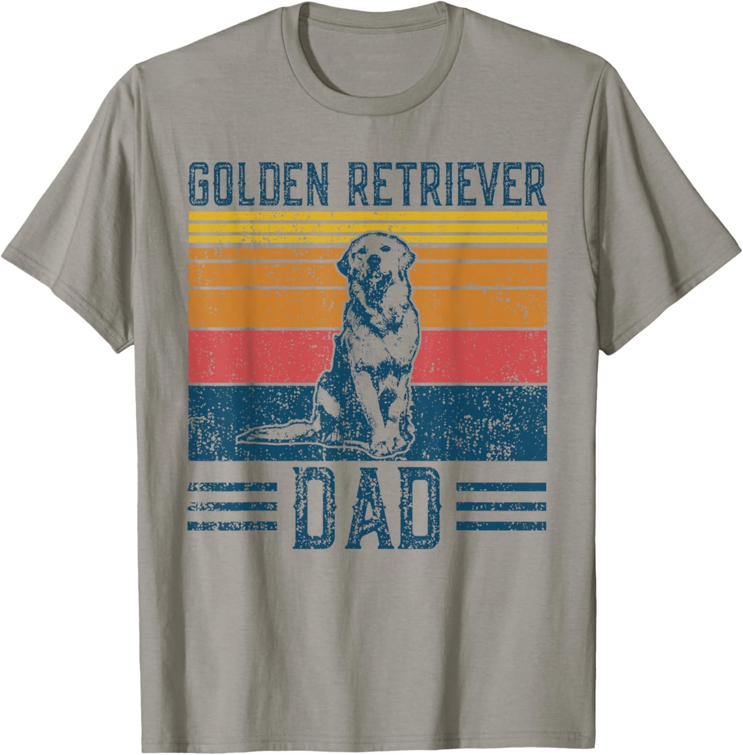 Dog Golden Dad – Vintage Golden Retriever Dad T-Shirt