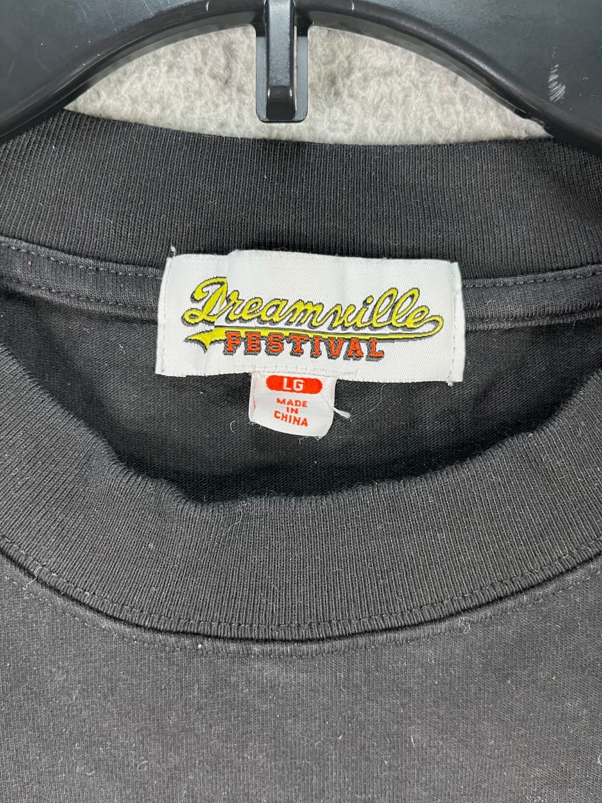 Dreamville T Shirt Mens Large Black Crew Neck Floral Magnolia Music Rap Cardinal