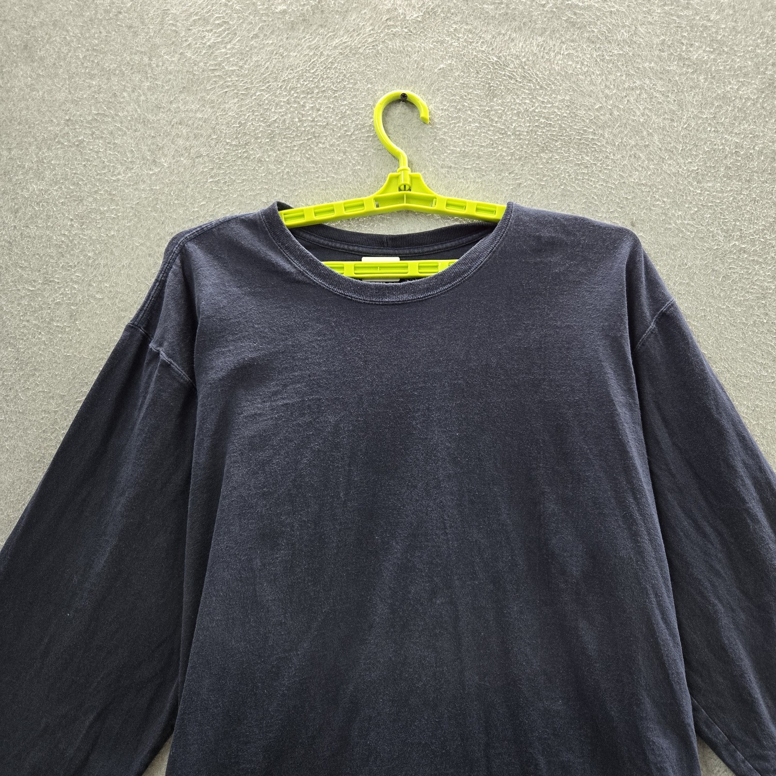 Carhartt Men Shirt XL REGULAR Navy Logo K231 Original Fit Long Sleeve