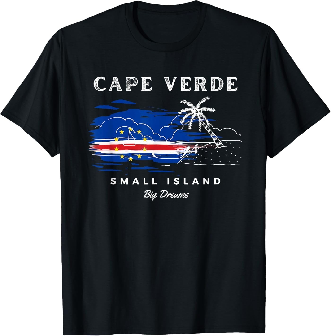 Cape Verde Small Island Big Dreams Vintage Coastal Design T-Shirt