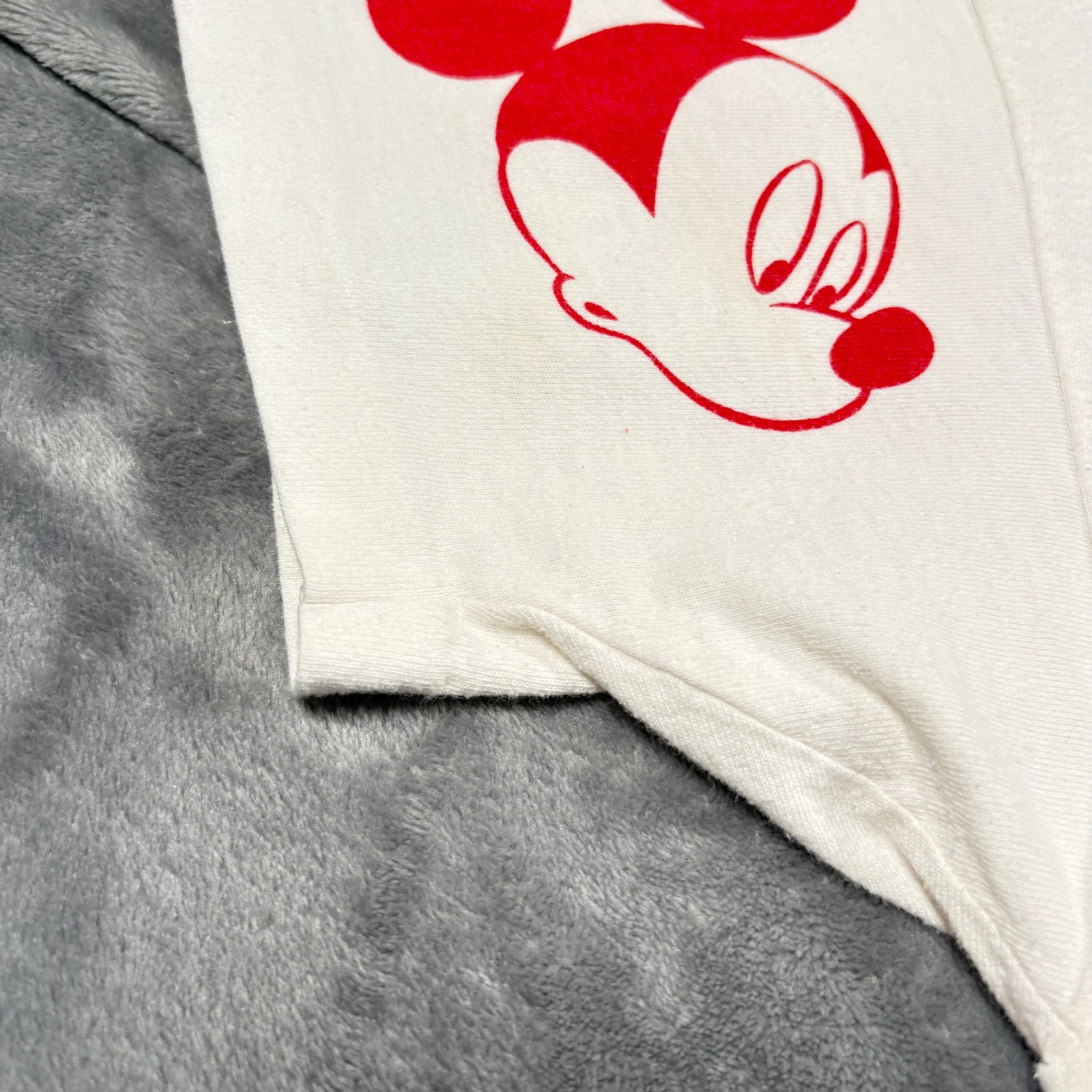 Vintage Mickey Unlimited T-Shirt Mens XL White All Over Print Cartoon DIsney