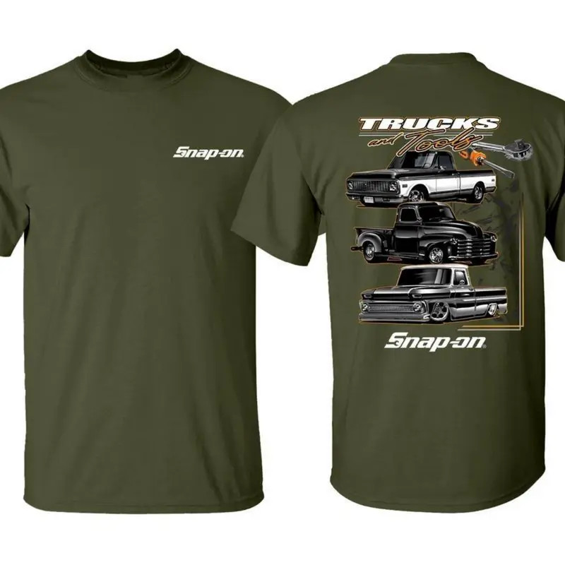 Snap-on Trucks & Tools 2-Sided Pickup Graphic Mechanic T-Shirt Tee