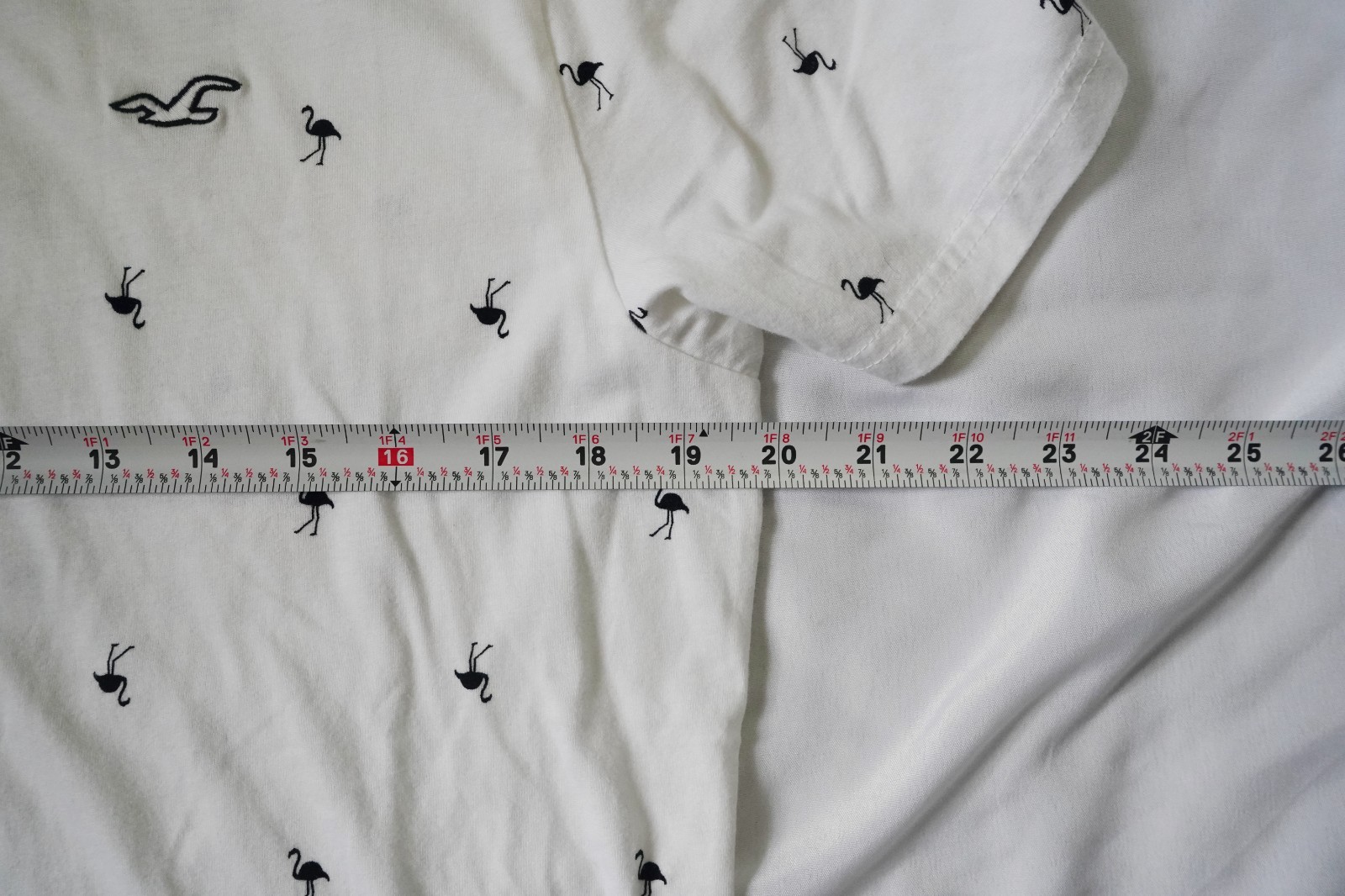Hollister Must-Have Black Flamingo Short Sleave Men’s Shirt