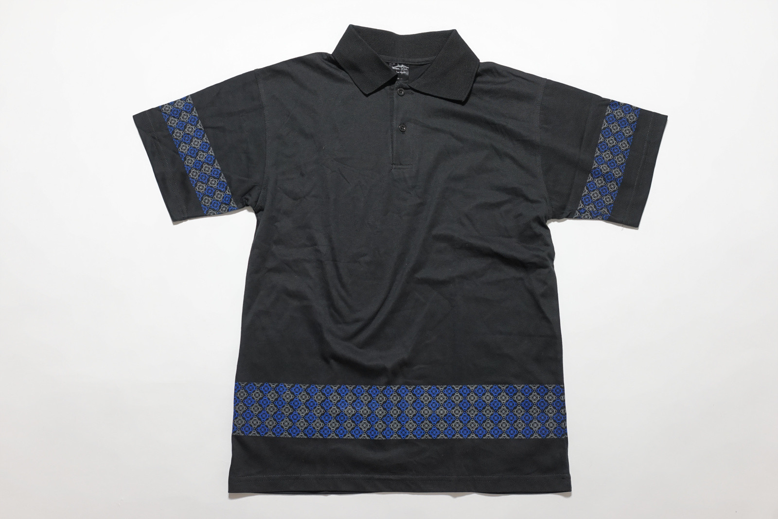 NUMBER NINE (N)INE Black Tribal Polo SHIRT Tee size 1 Small S Rare