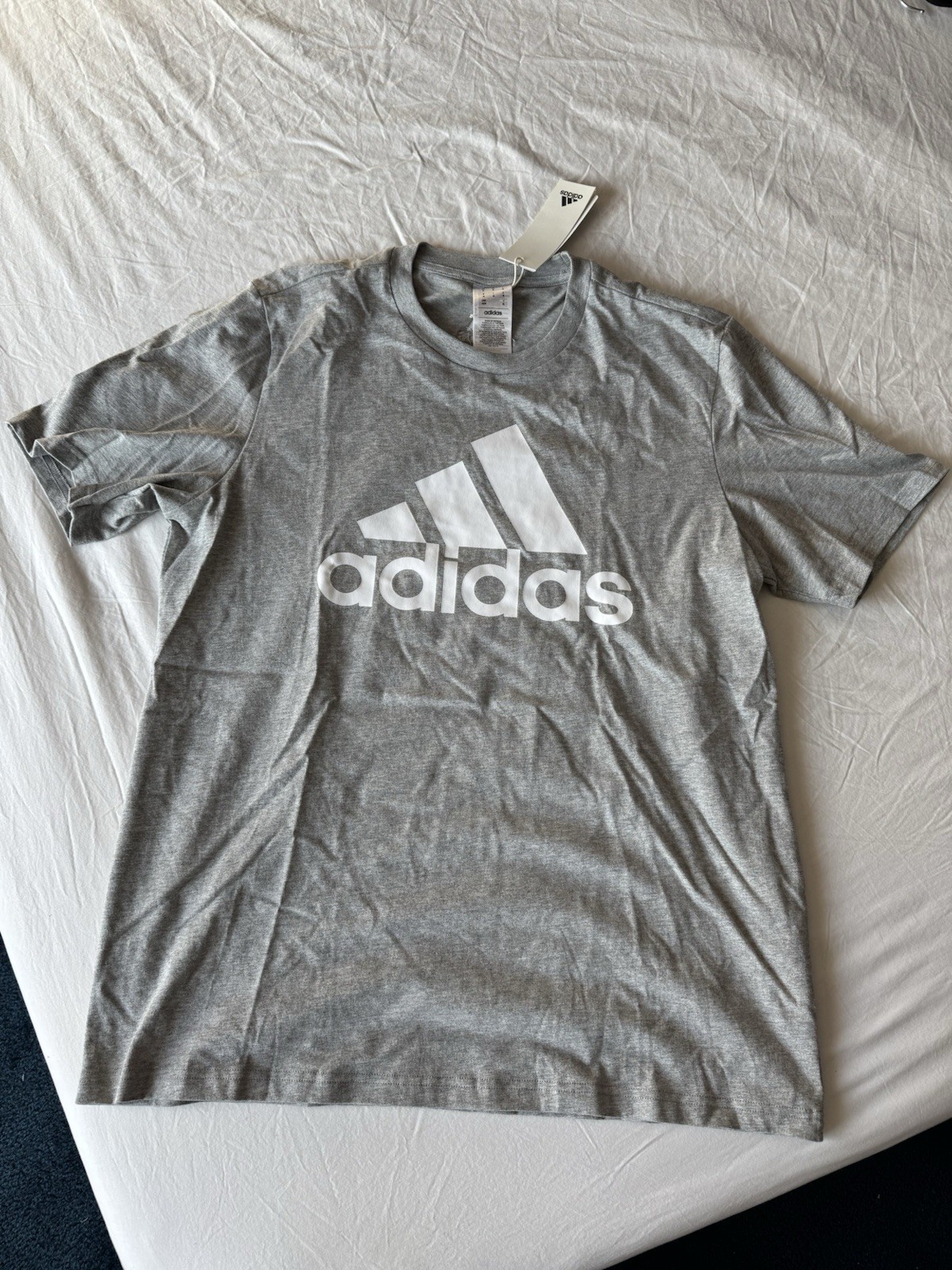 Gray Men’s Adidas T-shirt In A Size M New with Tags 100% Cotton