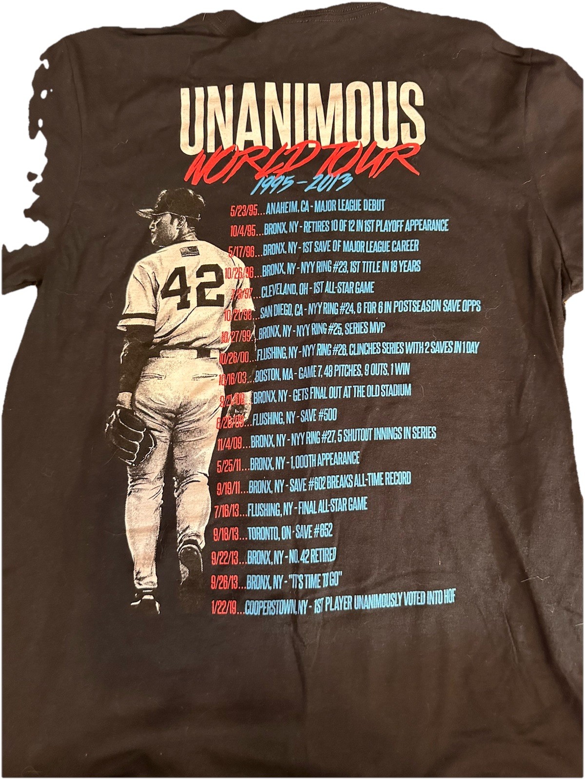 RARE Bleacher Report x Peralta Mariano Rivera Unanimous World Tour 2013