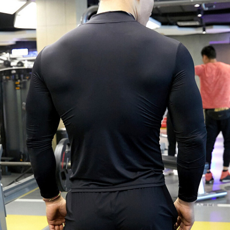 Mens Rash Guard Shirts Quick Dry Swim Shirts UV Protection Long Sleeve T-Shirts