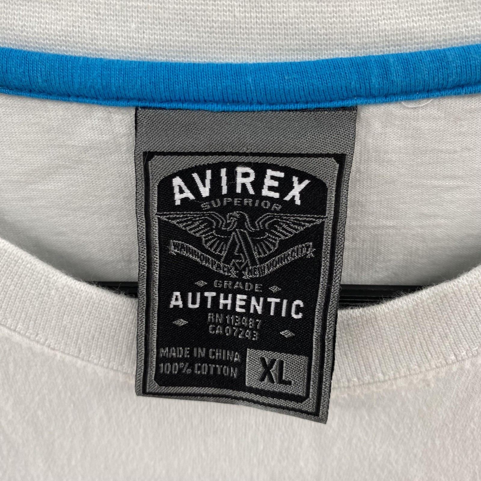 VINTAGE Avirex T Shirt Mens XL White Graffiti Graphic Streetwear Tee Y2K 00s