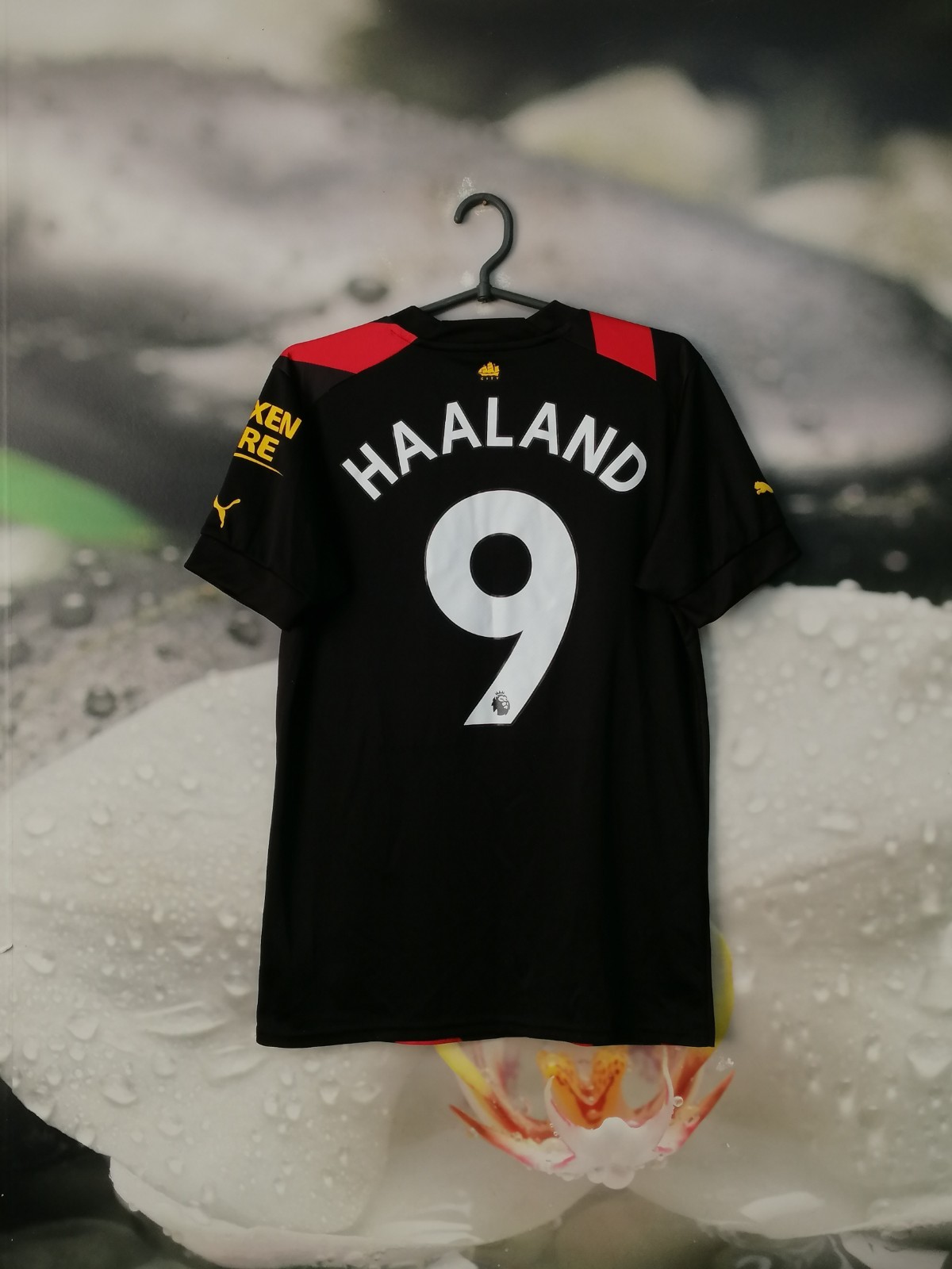Manchester City 2022 – 2023 away football shirt jersey Puma #9 HAALAND size S