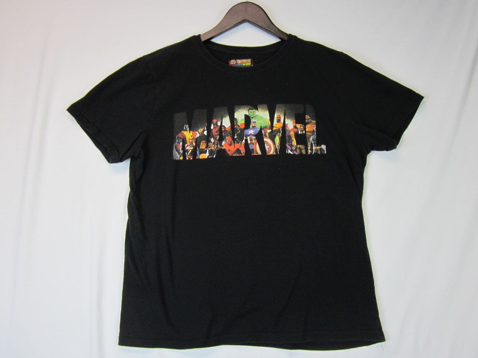 Marvel Logo Thanos Avengers Super Hero Adult Graphic Men’s T-Shirt Black Large