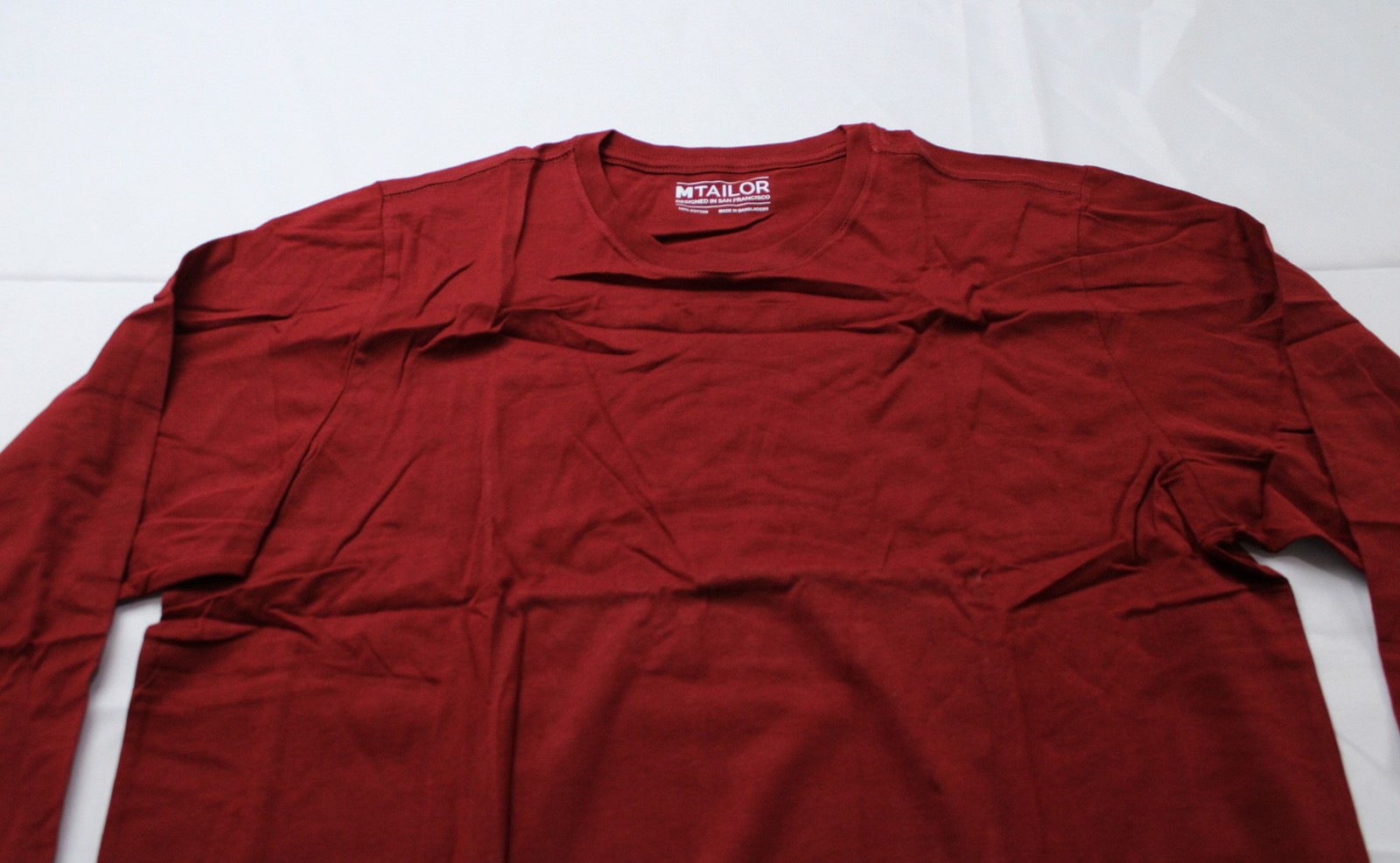 MTailor Men’s Long Sleeve Crew Neck T-Shirt AP2 Red Size: See Description