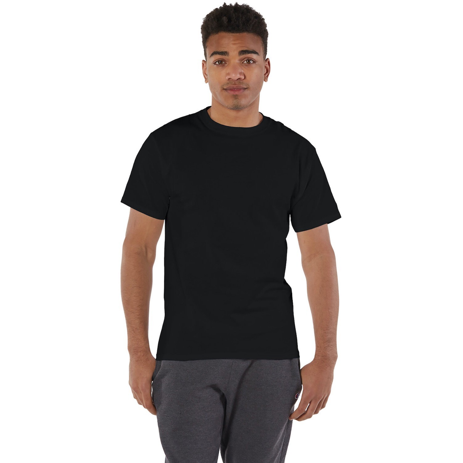 3 Pack Champion Men’s Heavyweight Short Sleeve Crew Neck Tag Free T-Shirt
