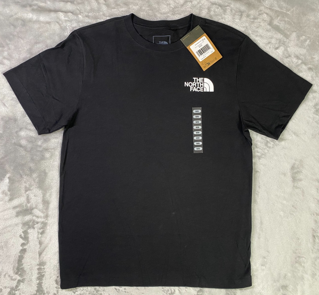 The North Face Throwback Graphic Tee Men Med Black NWT Back Logo NF0A8EBAJK3-M