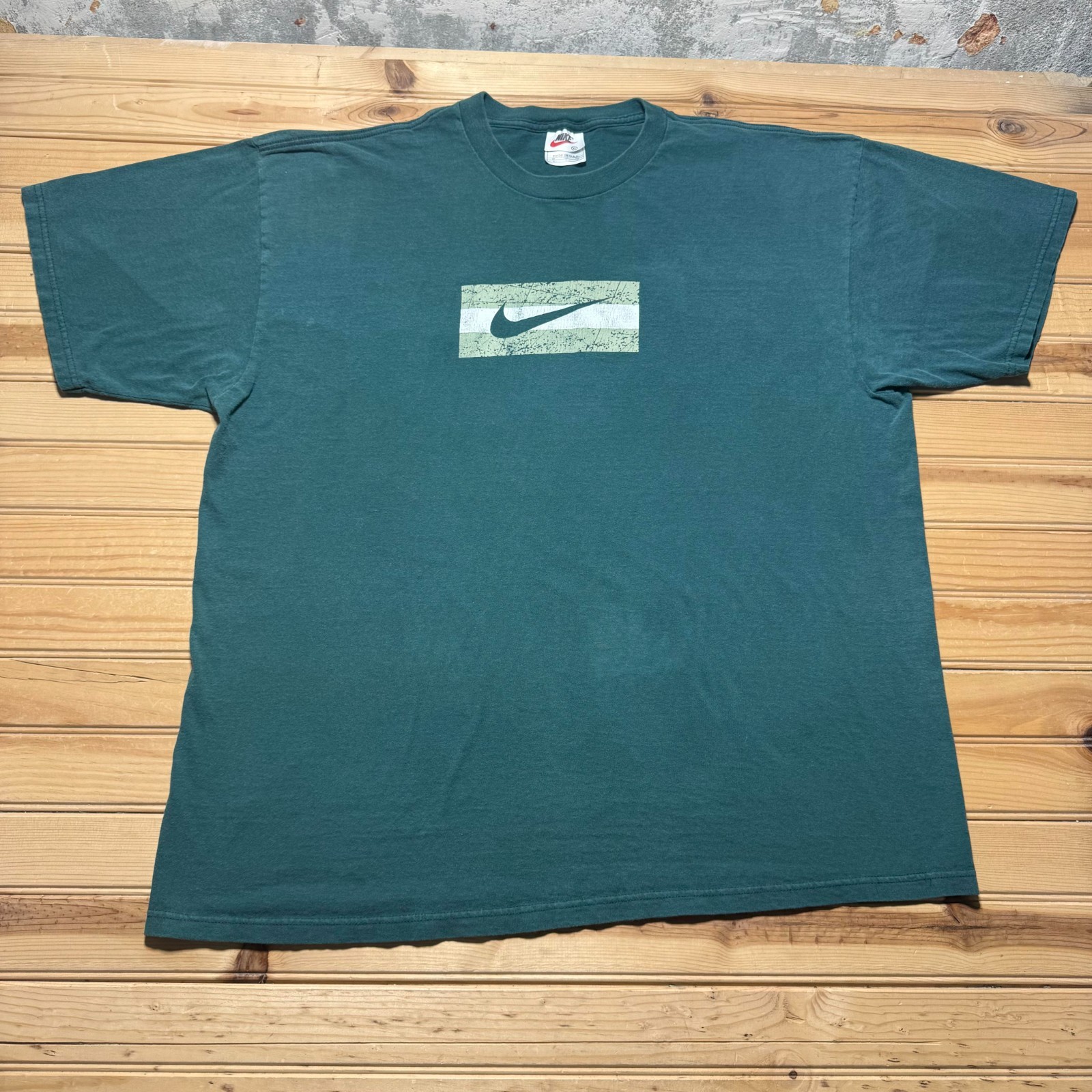 Vintage 90s Nike Box Swoosh Logo Sportswear Athletic Graphic T-Shirt USA – XL