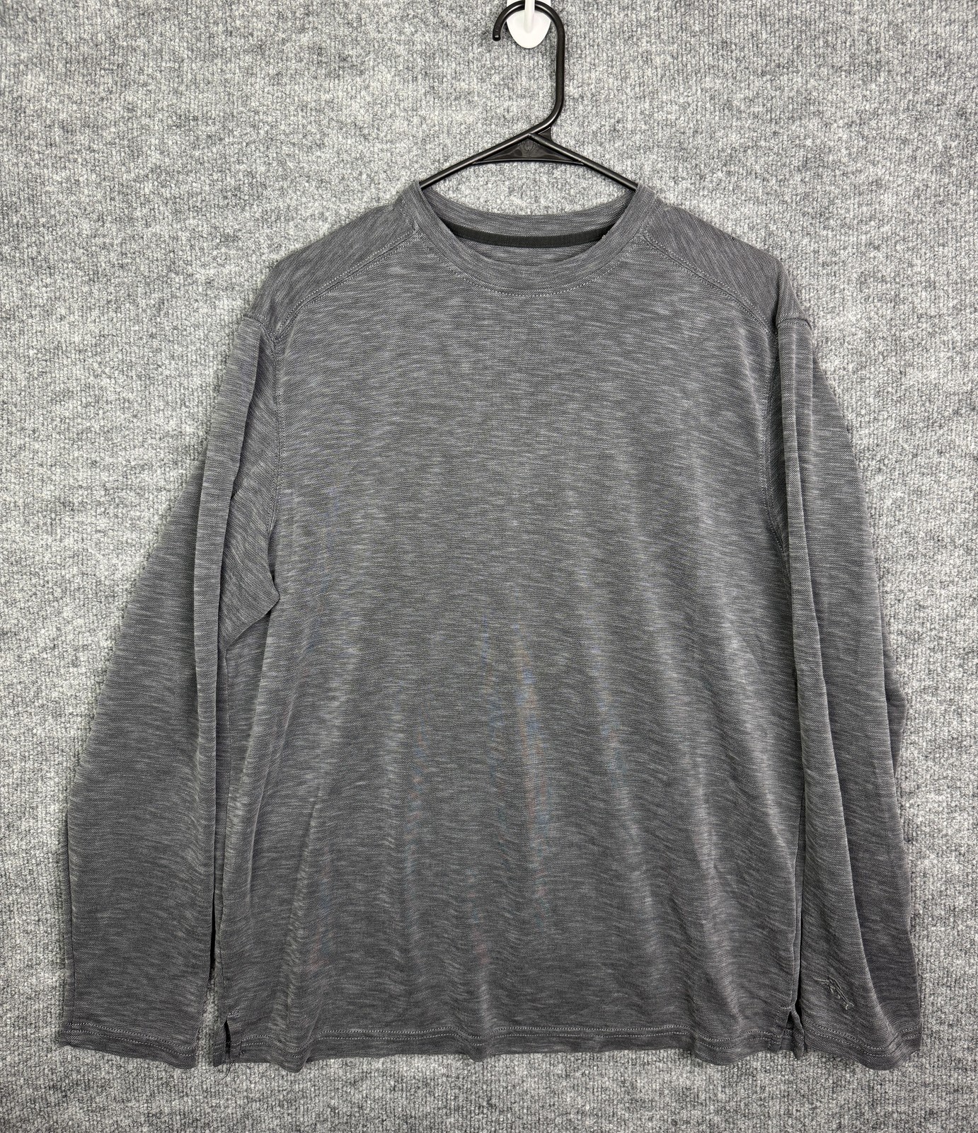 Tommy Bahama Shirt Mens Medium Gray Long Sleeve Crewneck Modal Jersey Knit