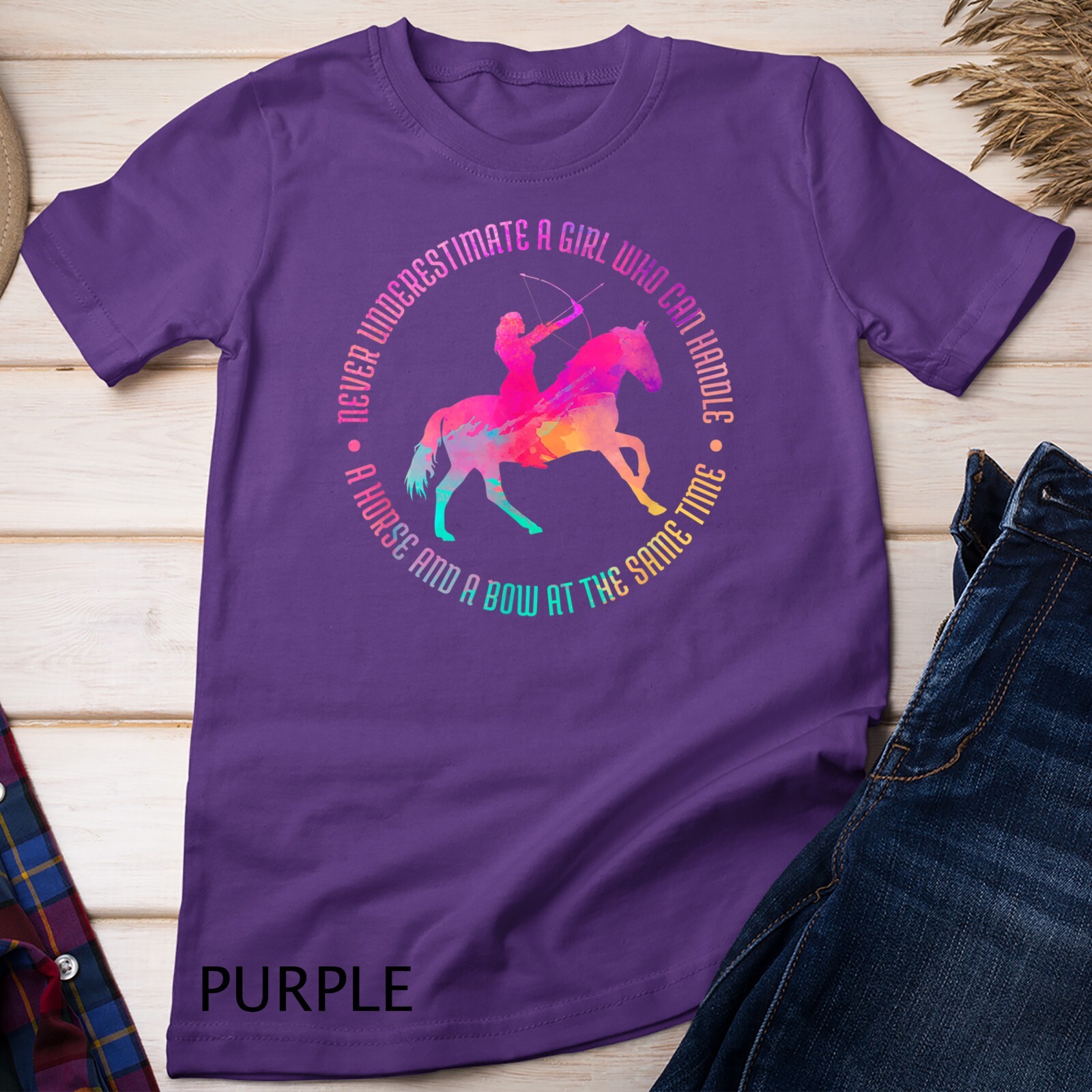 A Girl Who Can Handle A Horse And A Bow – Mounted Archery Unisex T-shirt