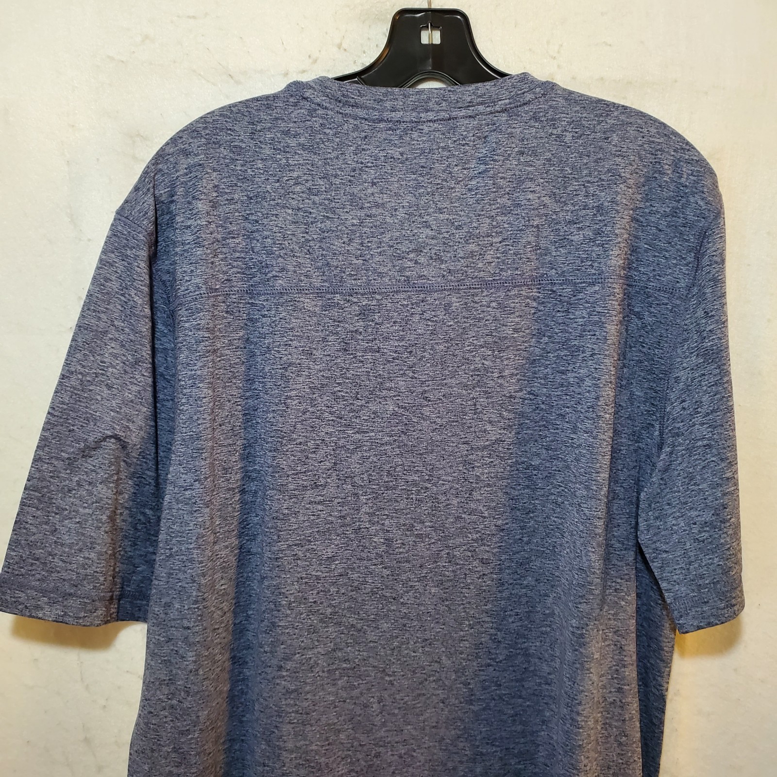 Fanatics Shirt Mens Large Tall Blue Heathered Tee Short Sleeve Performance LT