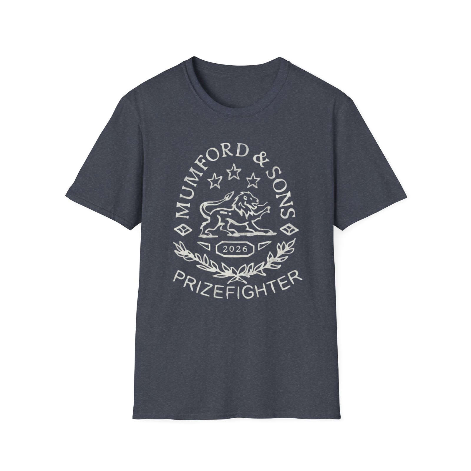 Mumford & Sons Lion Emblem T-Shirt | Prizefighter Tour Band Logo Tee