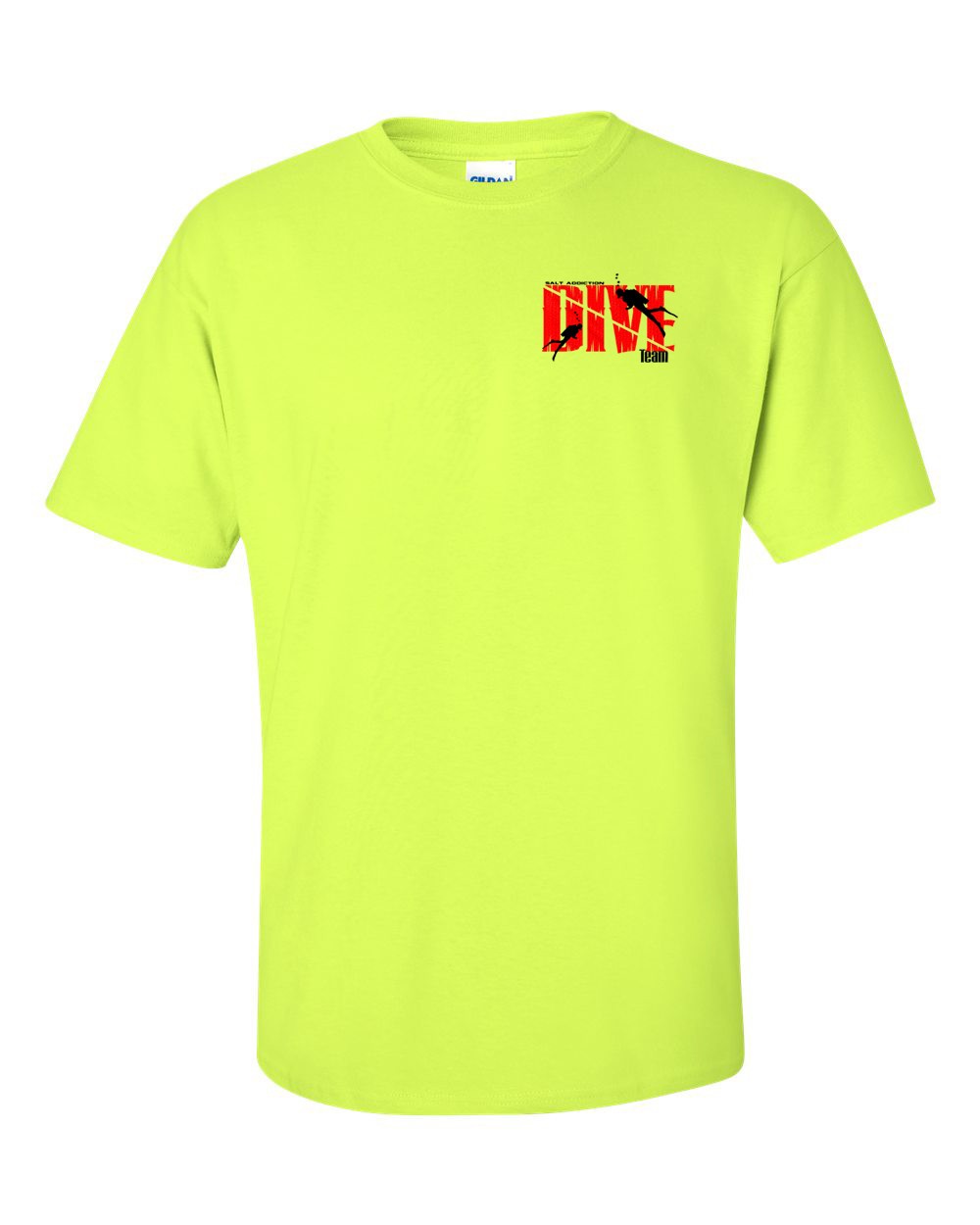 Salt Addiction scuba diving Short Sleeve T Shirt Ocean dive flag apparel