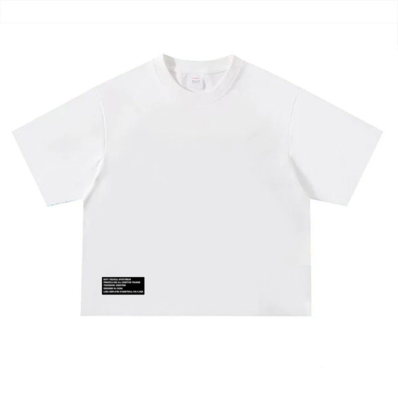 Men’s Cotton Heavyweight Oversized Boxy Style Casual T-Shirt Summer Streetwear