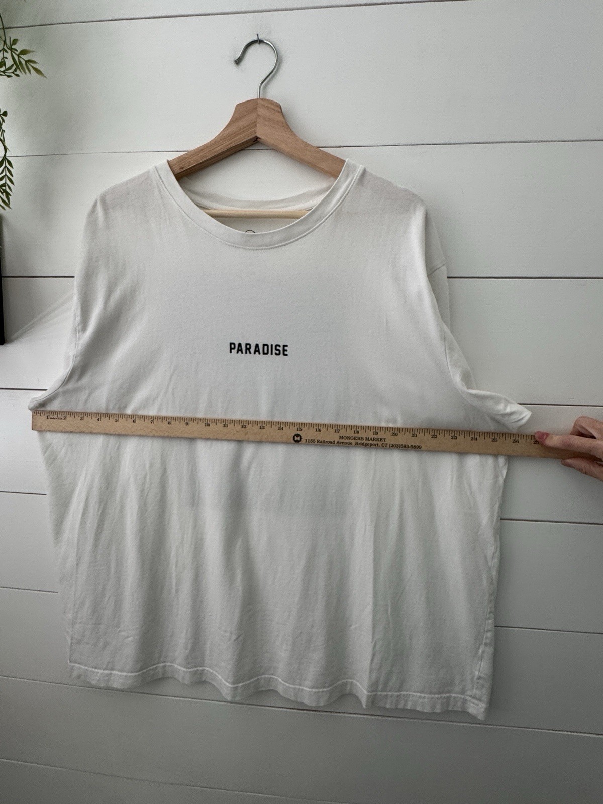 Original Use White Graphic Drop Shoulder Heavyweight Boxy Fit T-Shirt Men’s XXL