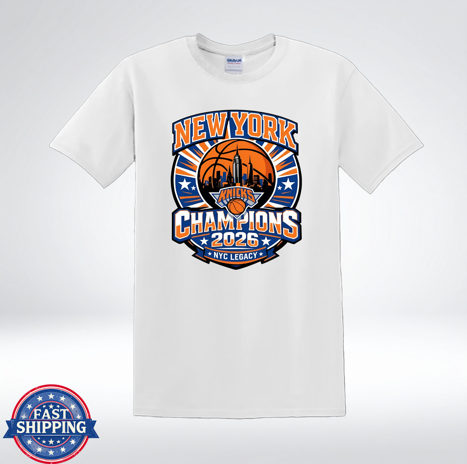 NYC Basketball Legacy 2026 Championship Style Graphic T-Shirt