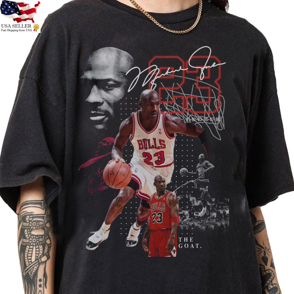 Vintage 90s Graphic Style Michael Jordan T Shirt – American Basketball T Shirt