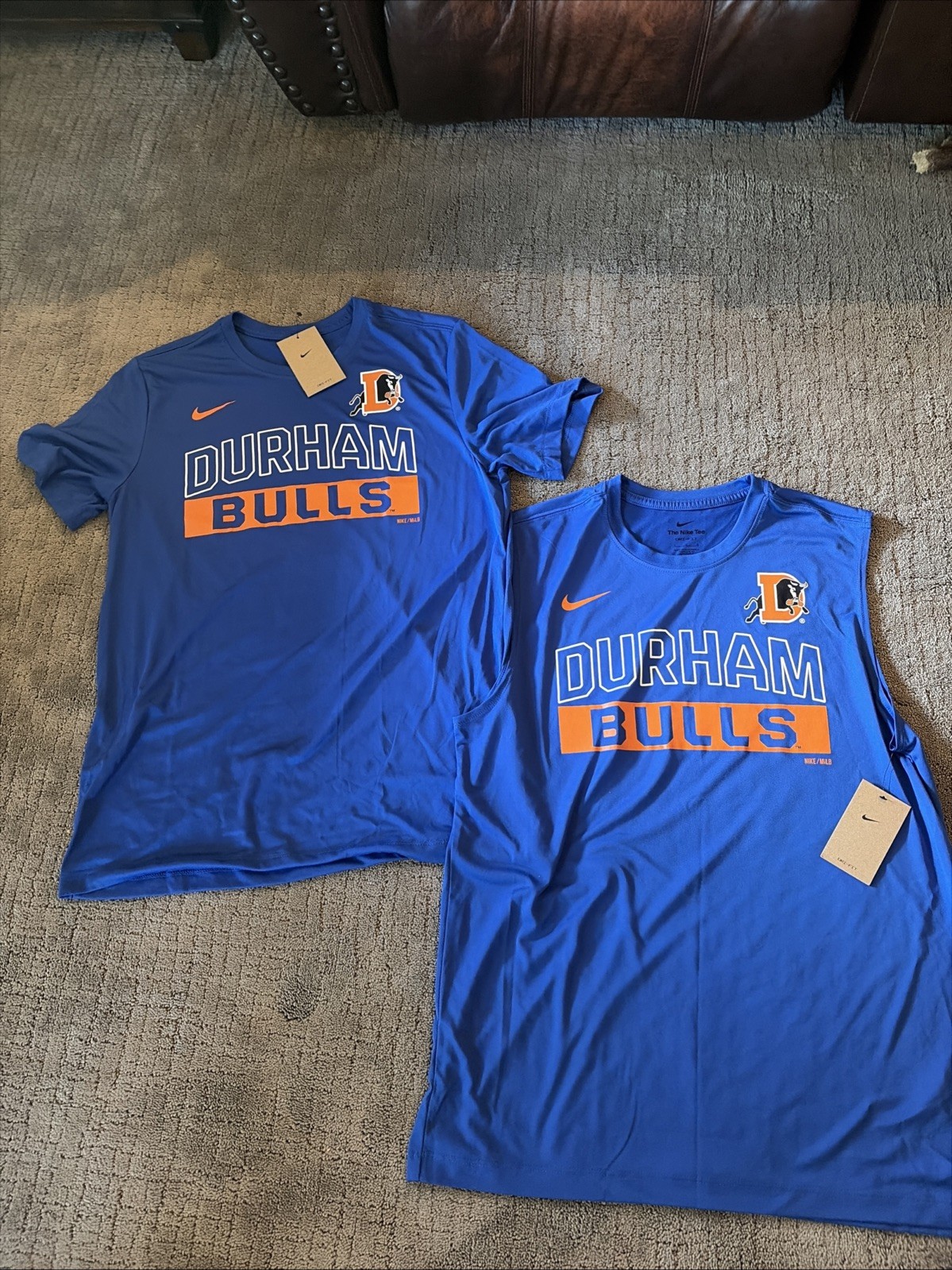 NWT Men’s Nike Dri-Fit Shirt – Durham Bulls – Large 2 Pack