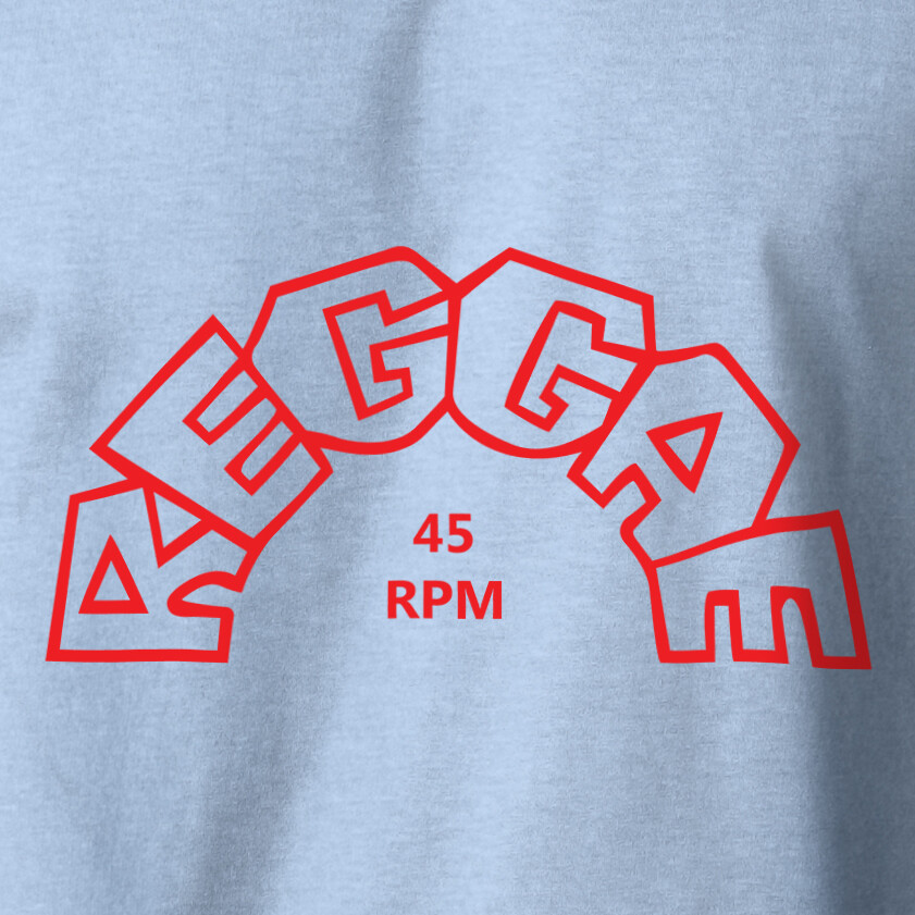 REGGAE 45 RPM T-Shirt Jamaican Music Bob Marley Screen Printed on S-6XL Tee