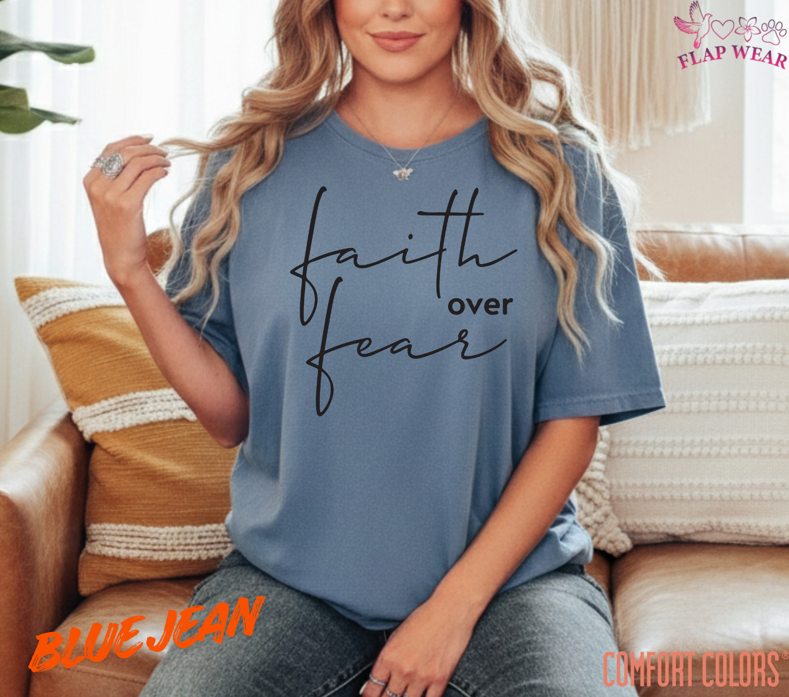 Unisex Faith Over Fear Christian T-Shirt, Men T shirt,Women T shirt Gift