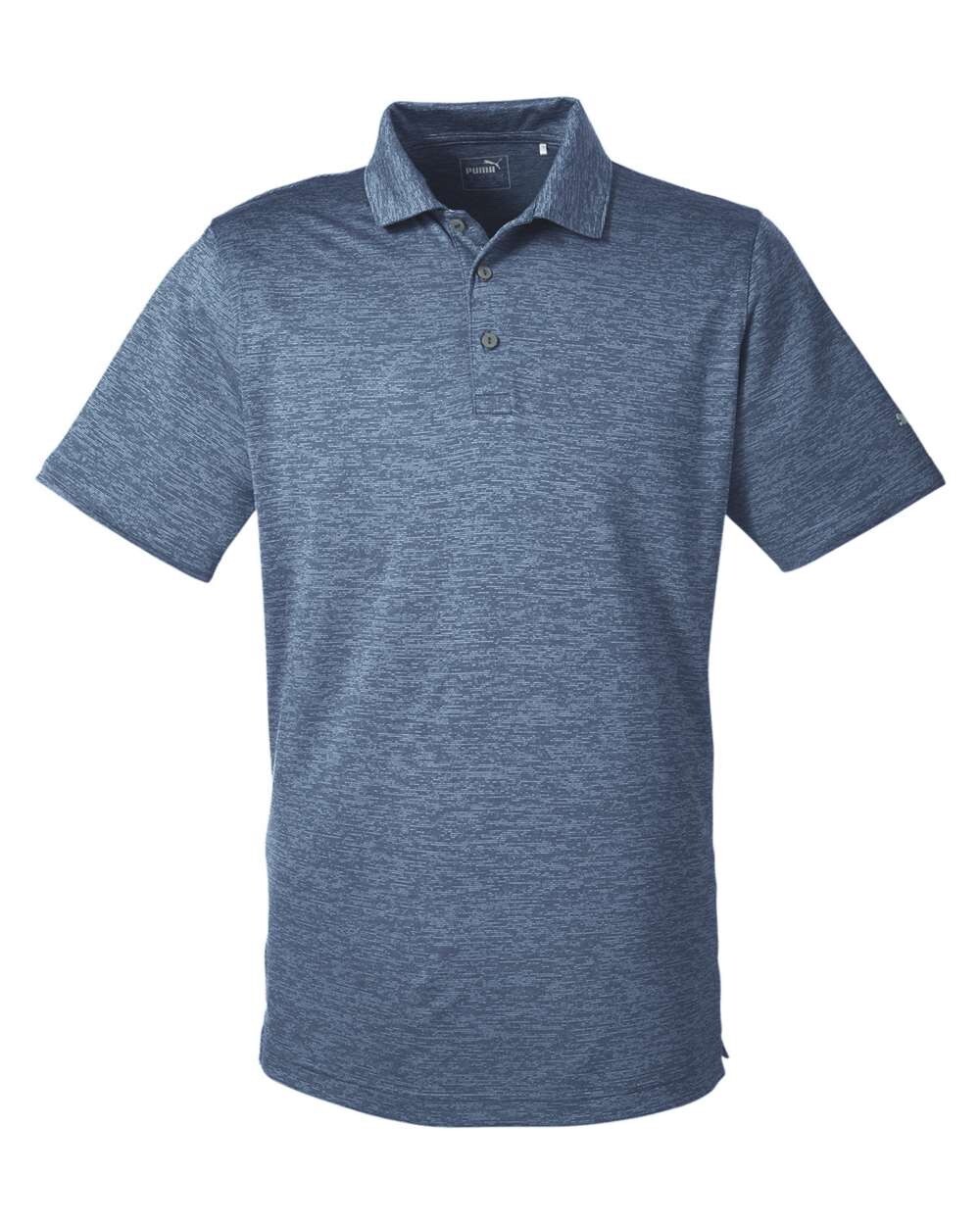 Puma Golf Men’s S-4XL Icon Heather Polo Dri-FIT Stretch Collared Sports Shirt