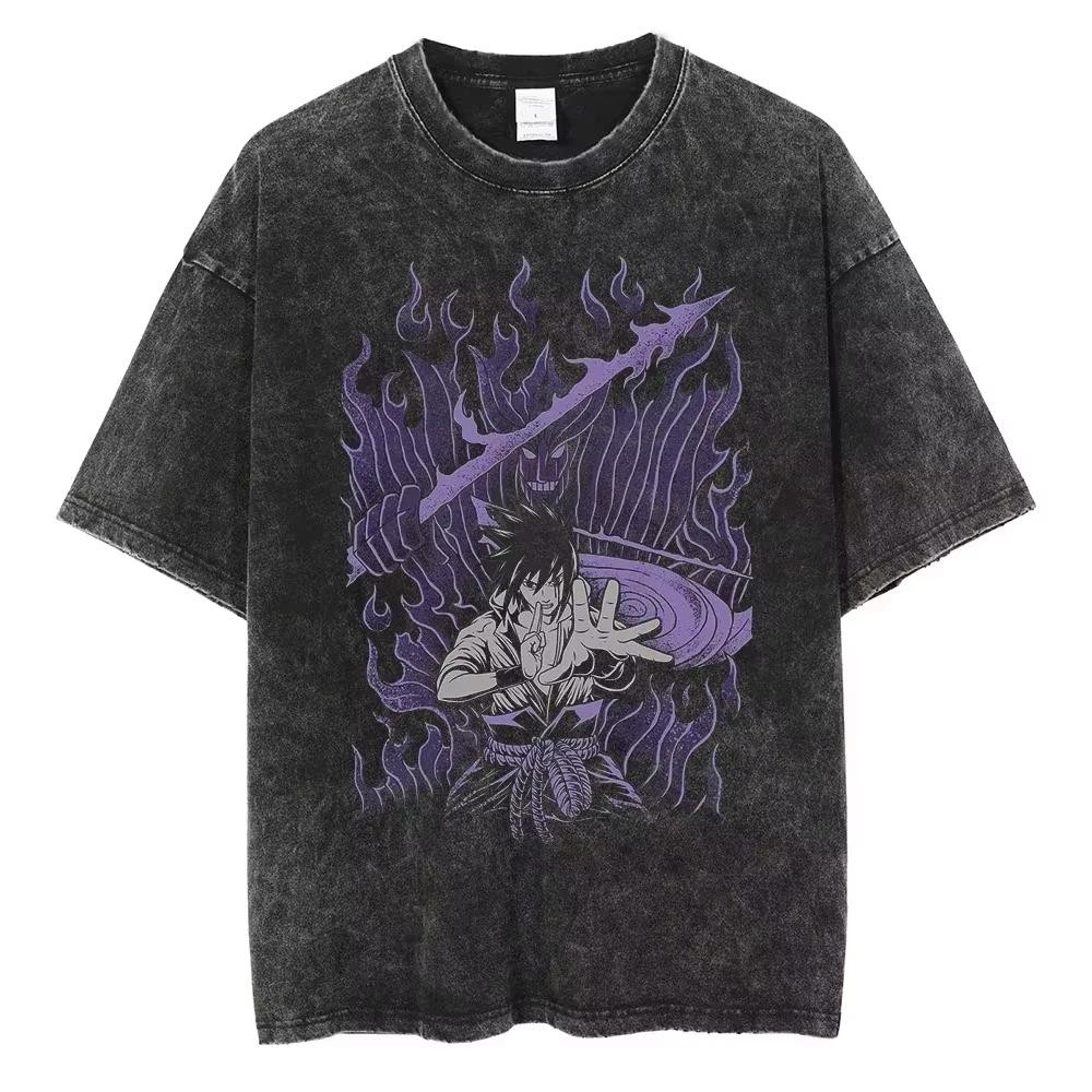 New Hip Hop Vintage T-shirt Men Streetwear Harajuku Japanese Anime 2026 Print Te