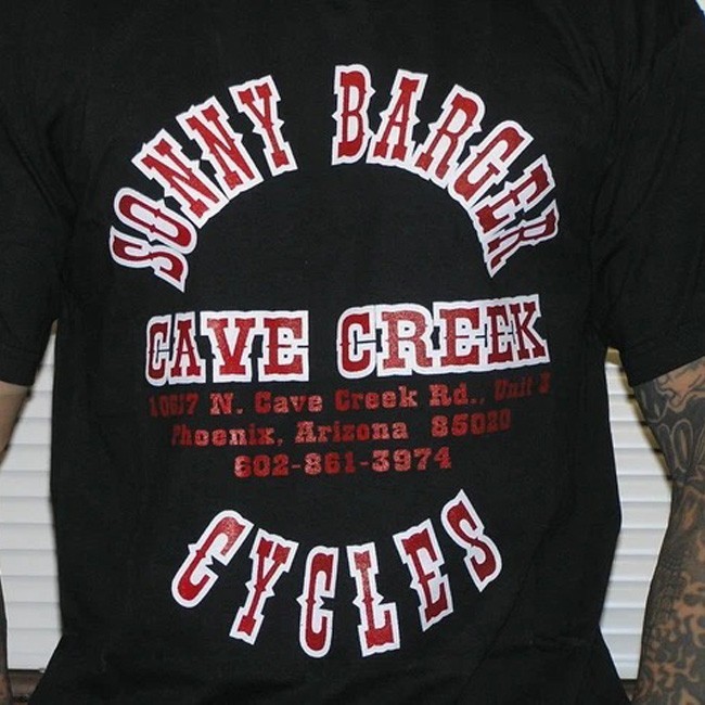 Sonny Barger Cycles Cave Creek Retro Graphic Unisex Tee S-5XL