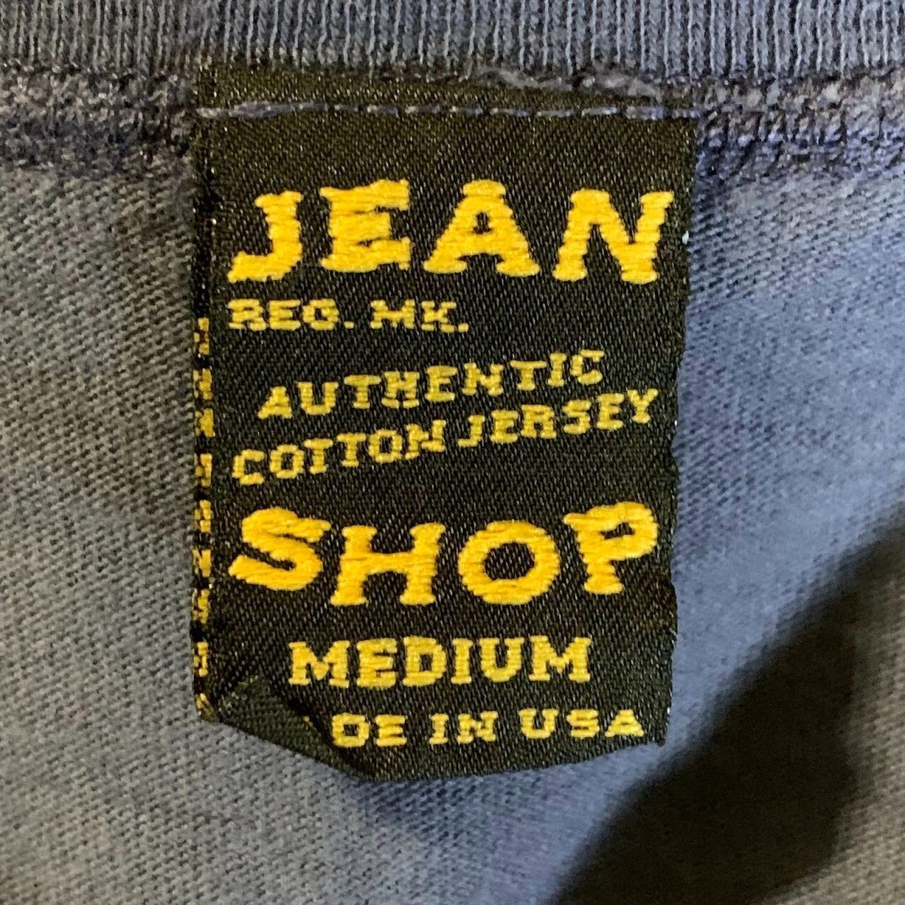 Jean Shop Men’s Crew Neck 100% Cotton Long Sleeve Pocket T Shirt Size M