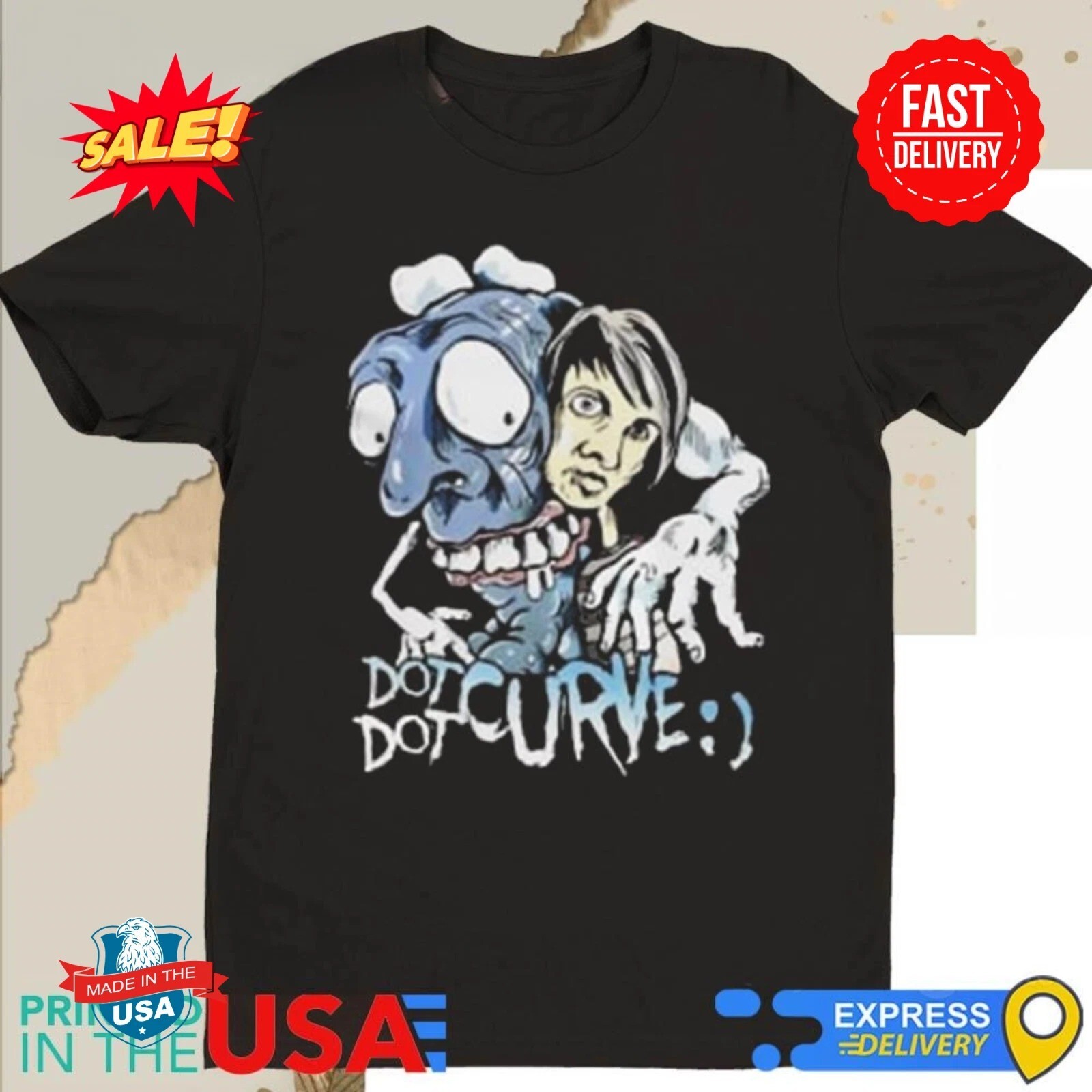 Dot Dot Curve Classic T Shirt S-5XL Black Gift For Fan BL1228