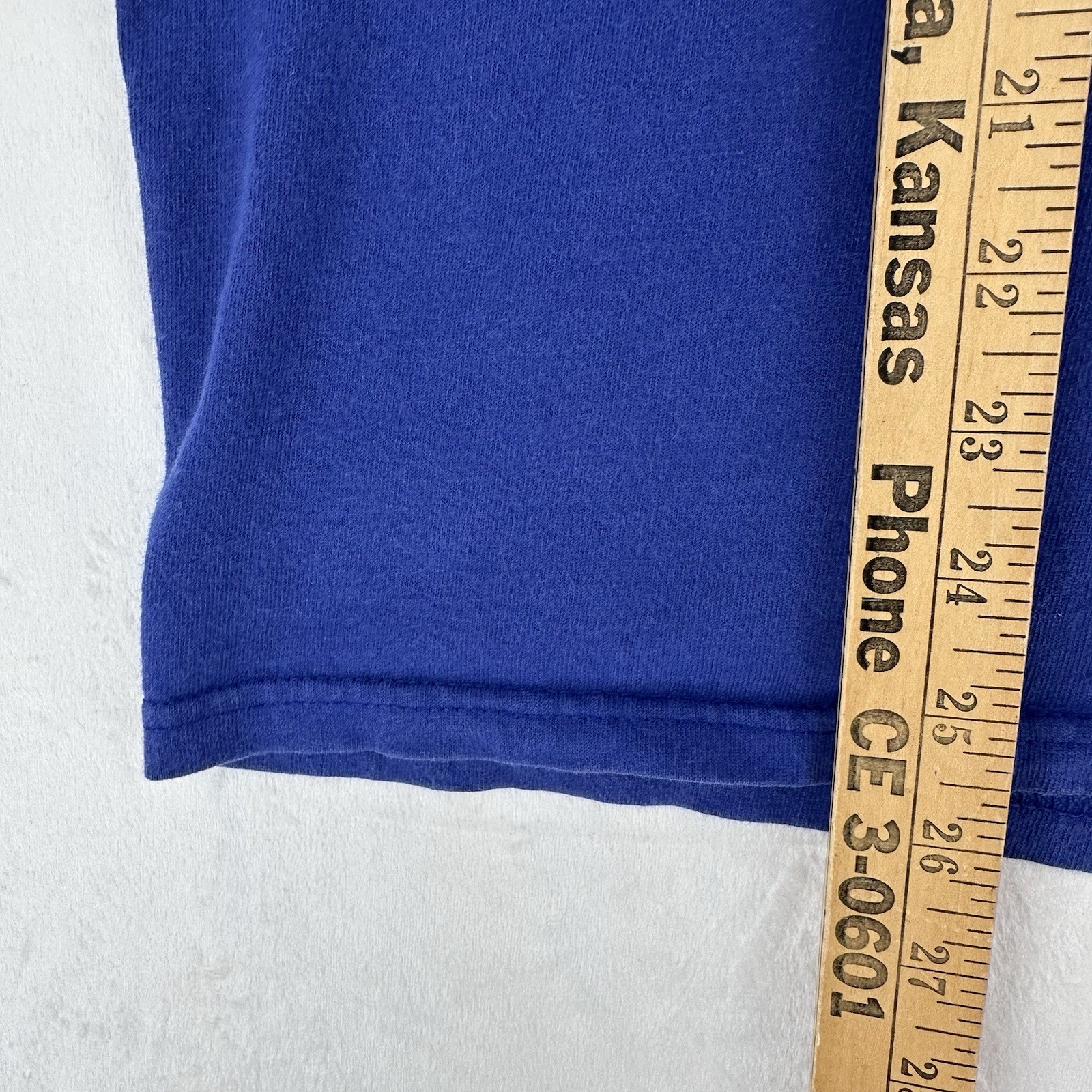 VTG Longs Peak Shirt Mens Sz M Blue Rocky Mountains Get High Colorado Hiking Tee
