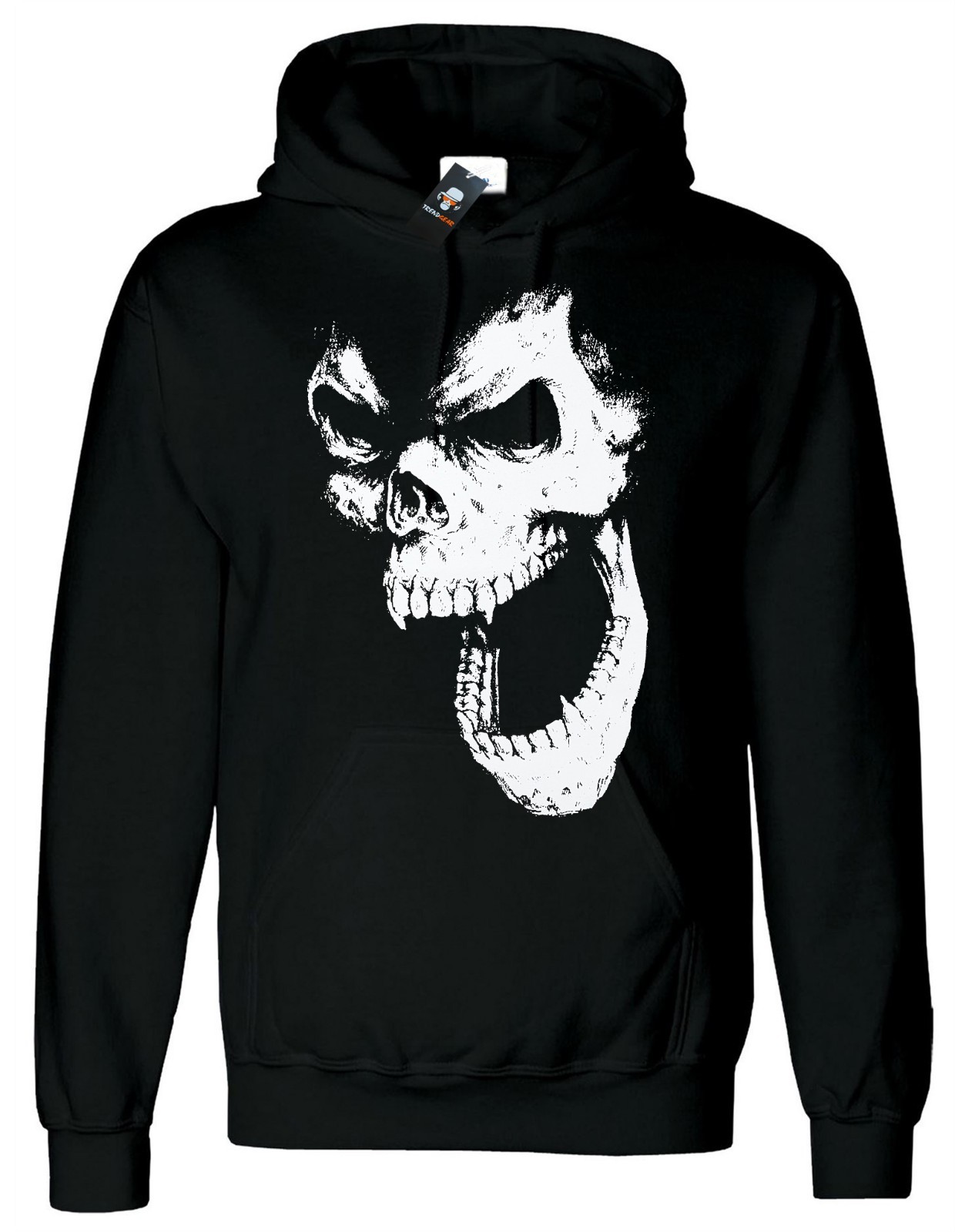 SKULL OUT Hoody Vampire Halloween Gothic Metal Goth Punk Hood Christmas XS-4XL
