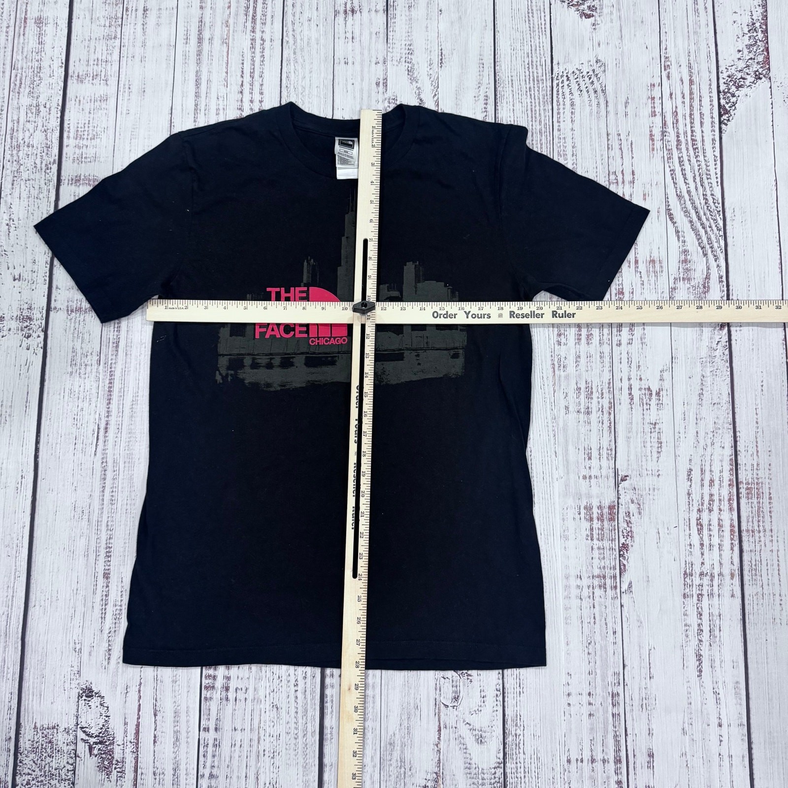 The North Face Chicago Skyline Half Dome Graphic Tee Men M Black Cotton