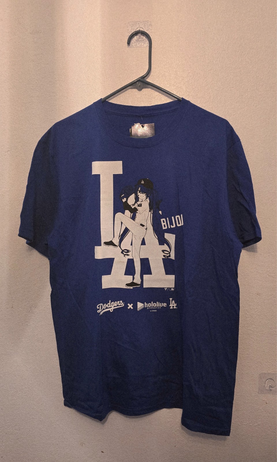 LA Dodgers x Hololive Night Large T-Shirt – BIJOU, INA’NIS, IRyS
