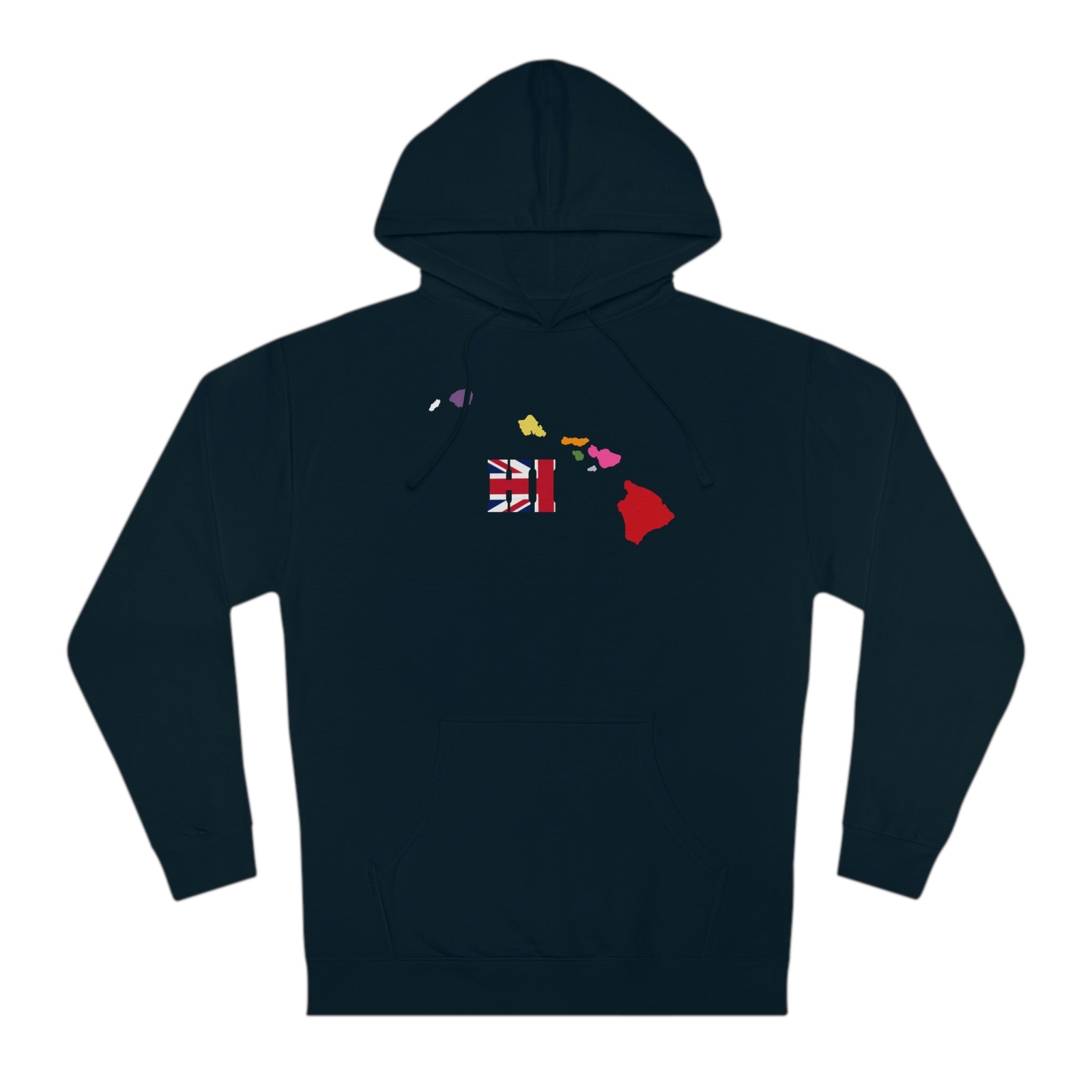 State Love-Hawaii Red/Blue Variation Unisex Hooded Sweatshirt