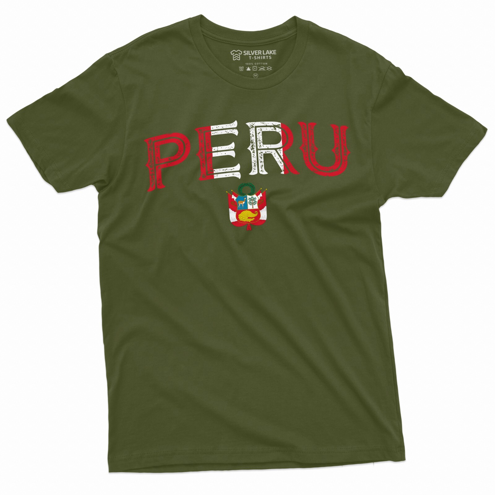 Peru T-shirt RepÃºblica del PerÃº Tee Shirt Peruvian Flag Coat of Arms Shirt