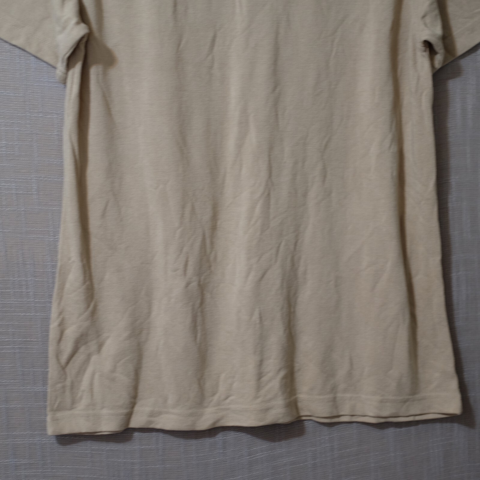 Pierre Cardin T-Shirt Short Sleeve Crew Neck Super Soft Beige Men’s L #H52-38