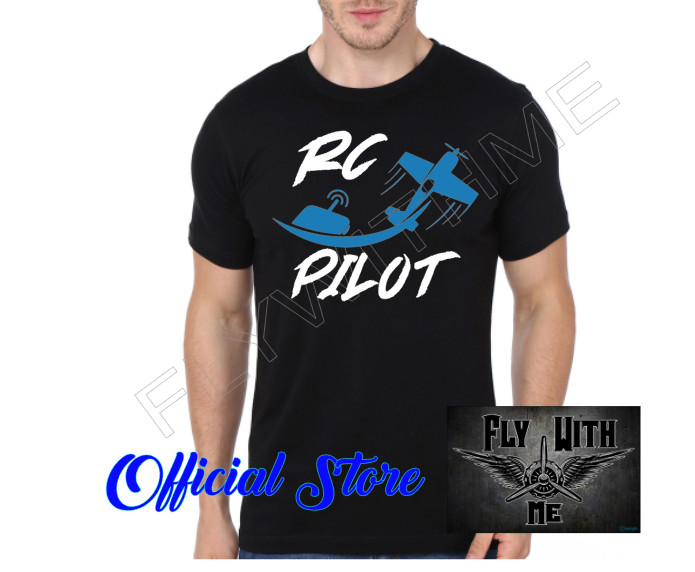 RC PILOT Graphic Tee For RC Plane Lovers Cotton HTV Print Shirt