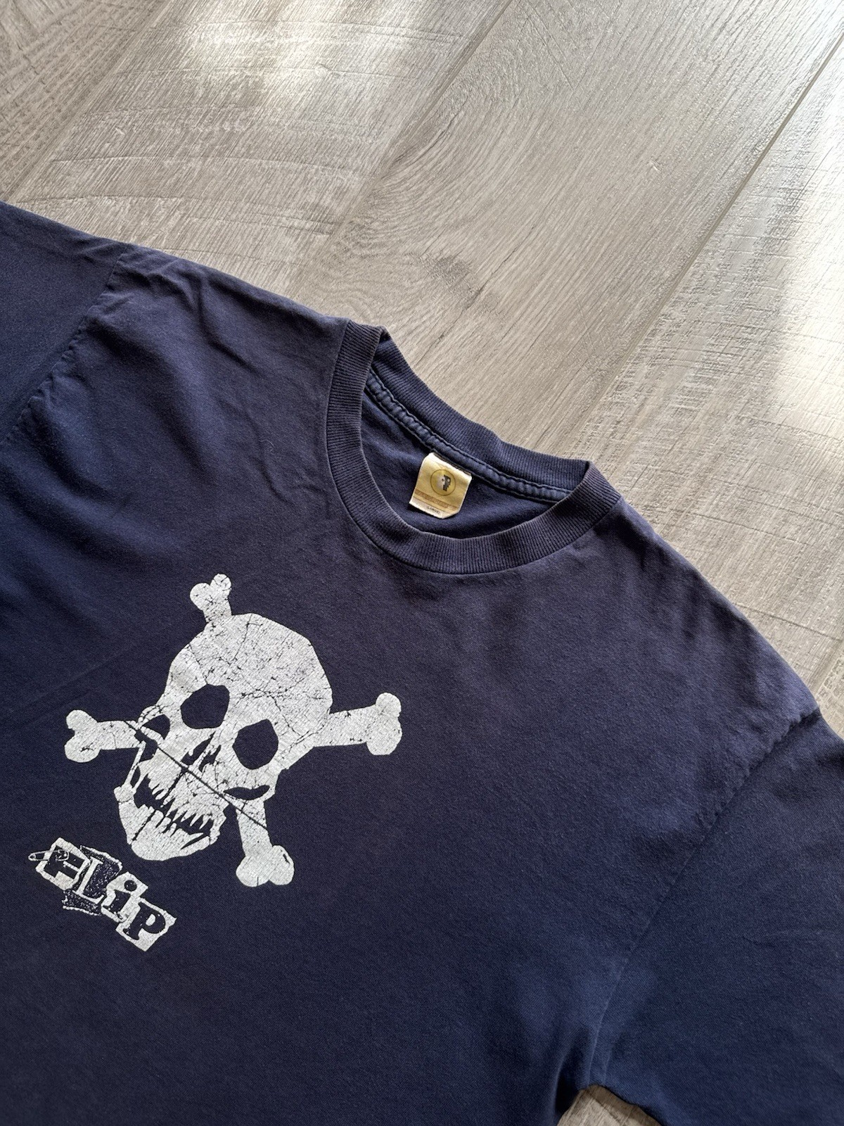 Vintage Flip Skateboards T Shirt Skull Grunge Made In USA Streetwear 90’s XL