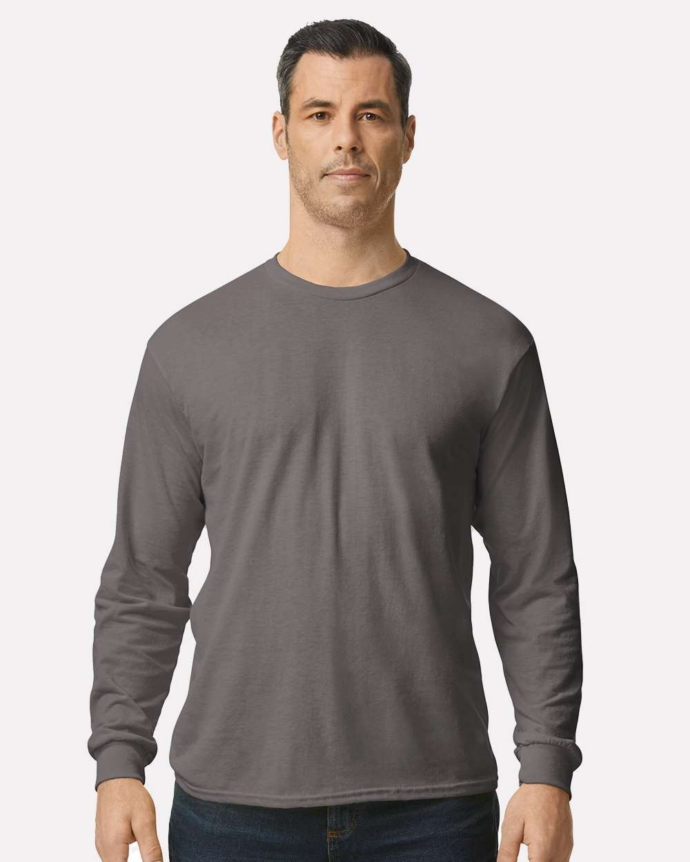 Gildan Adult Long Sleeve Heavy Cotton T-Shirt Blank Tee Top Shirts S-3XL G540
