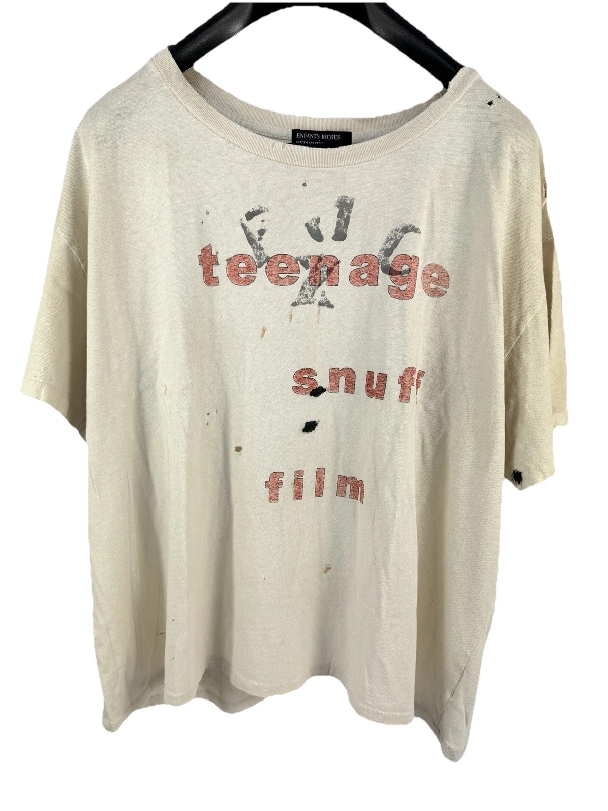Enfants Riches Deprimes – Teenage Stuff Army White T-Shirt Size: XL