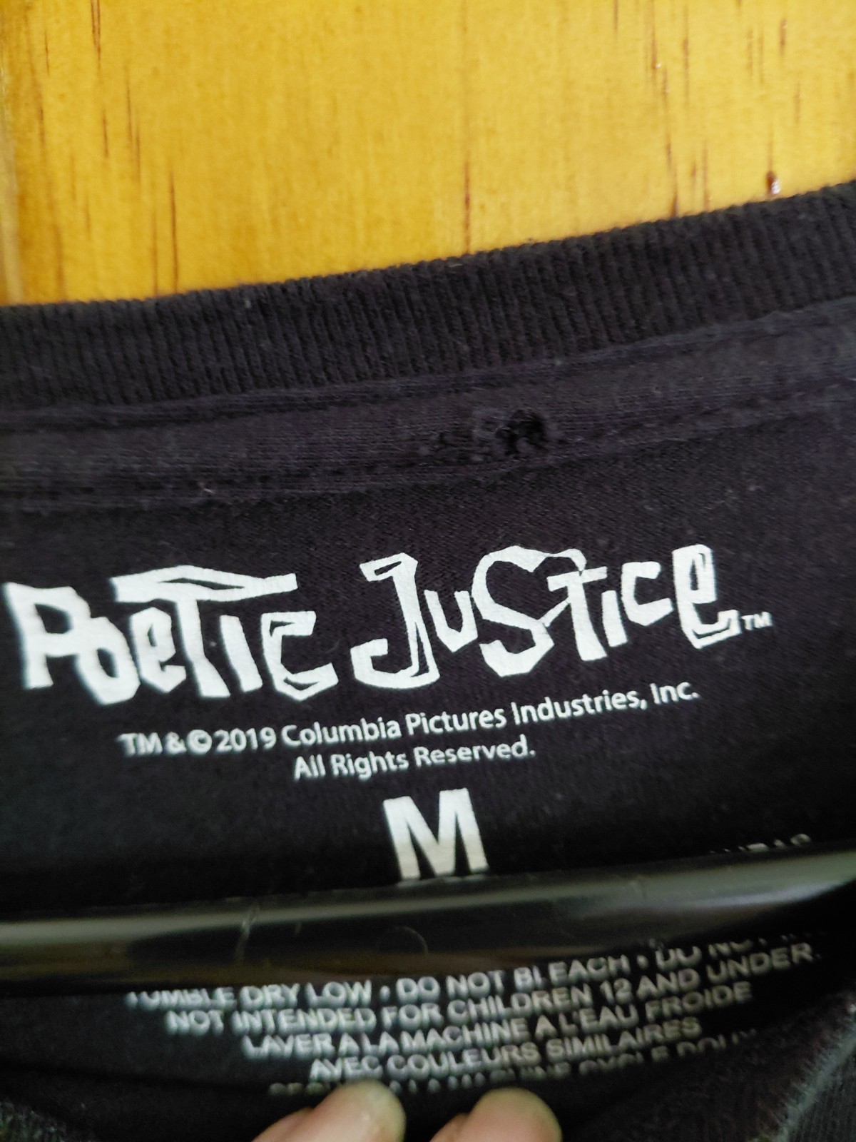 Poetic Justice Tupac Shakur Rap Hip Hop T Shirt SIZE M Black Short Sleeve Shirt