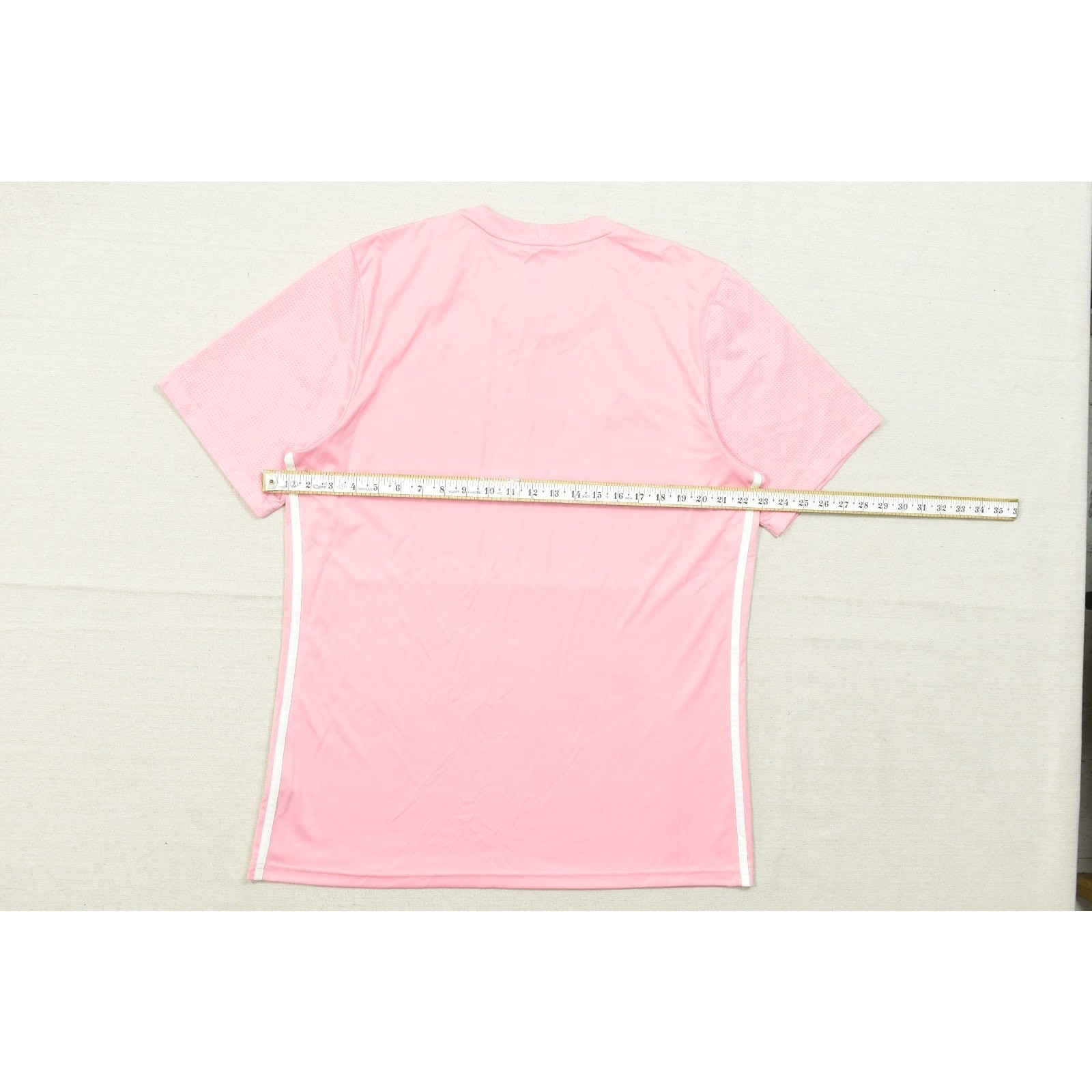 Adidas XL Slim Fit Pink Short Sleeve Training Jersey Tee Shirt 100% Recycled Pol