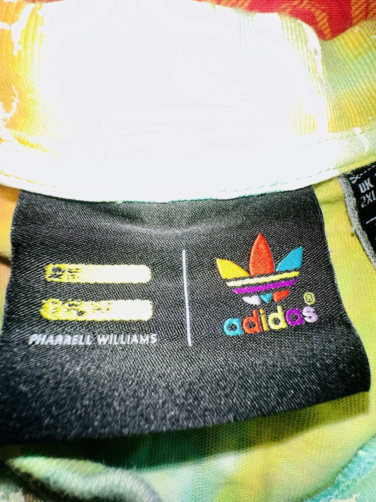 adidas Originals x Pharrell Williams Hu Men’s Tie-Dye Crew T-Shirt 2XL