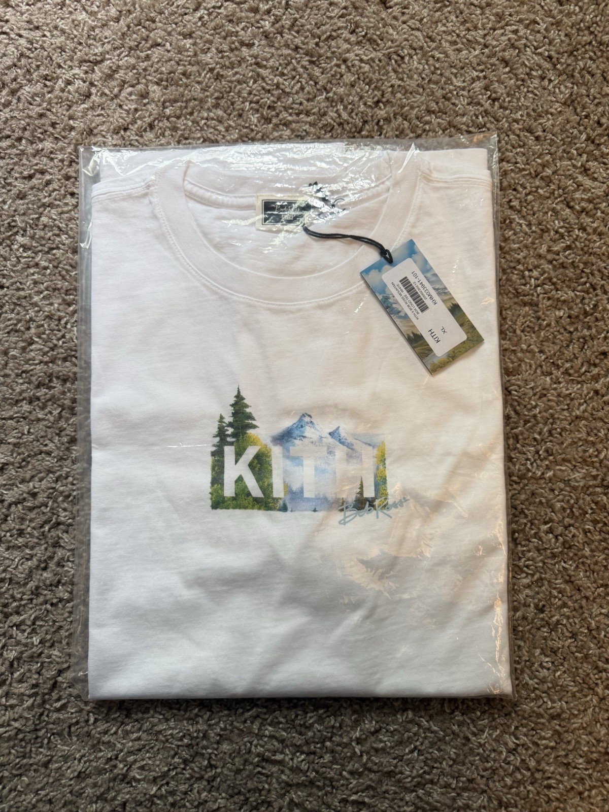 Kith Bob Ross Mountain Classic Logo Tee Shirt